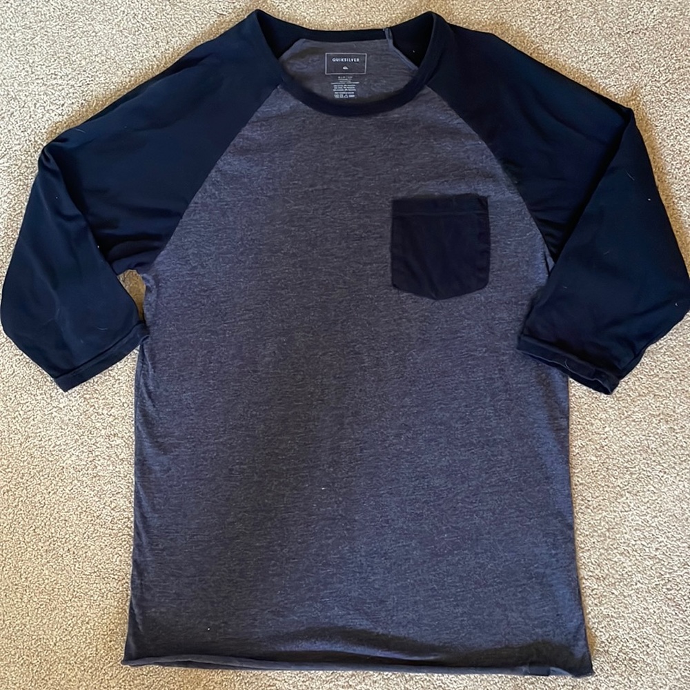 Quicksilver 3/4 sleeve men’s t-shirt size S